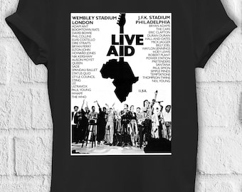 LIVE AID Tシャツ Original Authentic Live Aid Concert T-Shirt Philadelphia JFK