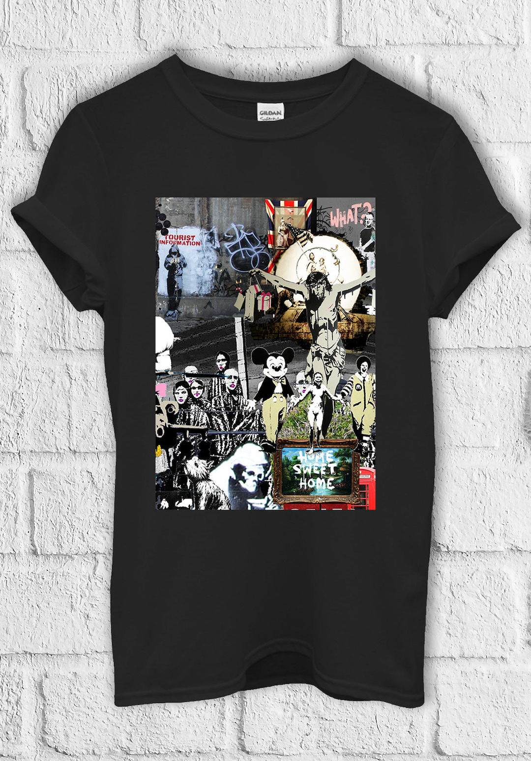 Banksy Street Art Graffiti T Shirt Hoodie Sweatshirt Baseball Pullover ...