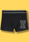Your Text Personalised Boxer Custom Funny Men Underwear, Valentines Day Gift Boyfriend, Gift For Him, Husband Gift, Gifts For Him B1