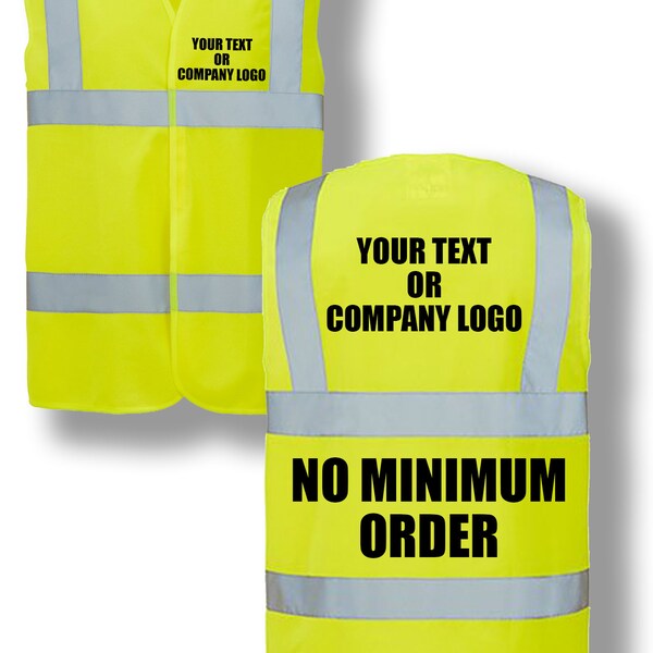 Text Custom Personalised Hi Vis Vest Company Logo Printed Horse Riding Safety Reflective Event Safety Visibility Jacket Coat Waistcoat H1