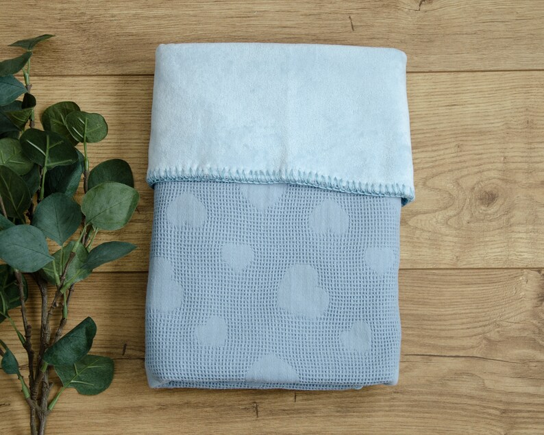 Organic Baby Blanket Cotton Nicky Velours Baby Blanket Cozy Etsy