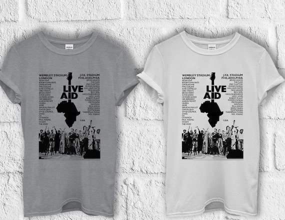 Live Aid Concert Tin Wall Sign Metal T Shirt Hoodie Sweatshirt