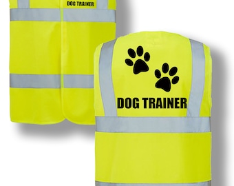 Hondentrainer-logo Paard Hi Vis Vest Bedrijf Bedrukt Paardrijden Veiligheid Reflecterend Evenement Veiligheid Zichtbaarheid Jas Jas Vest H12