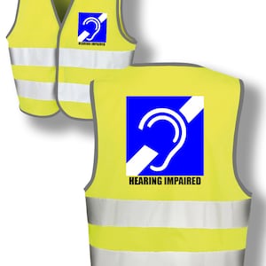 Chaqueta y chaleco reflectante de alta visibilidad para niños con discapacidad auditiva, K6