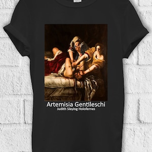 Artemisia Gentileschi T shirt Judith Slaying Holofernes Hoodie Sweatshirt Baseball Pullover Men Women Unisex Baggy Boyfriend Shirt 3390