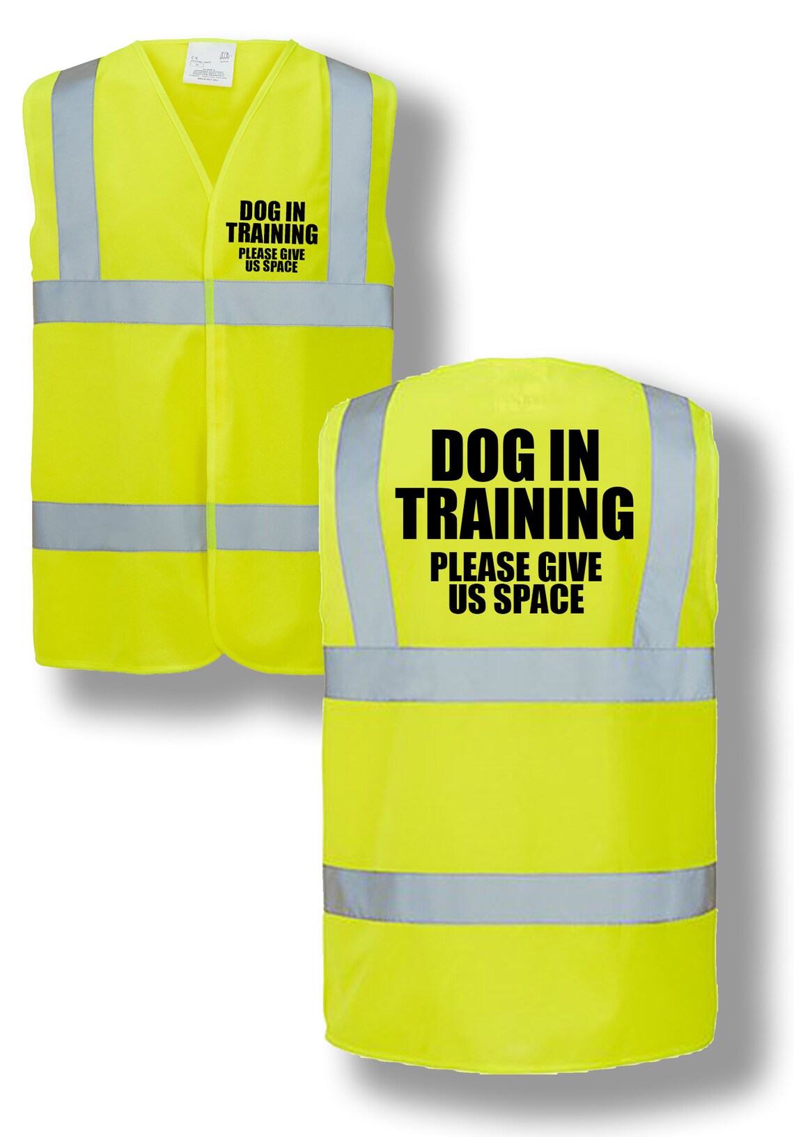 Dog in Training Please Give Us Space Hi Vis Vest Printed Horse Riding ...
