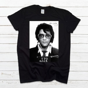 elvis army mugshot t shirt