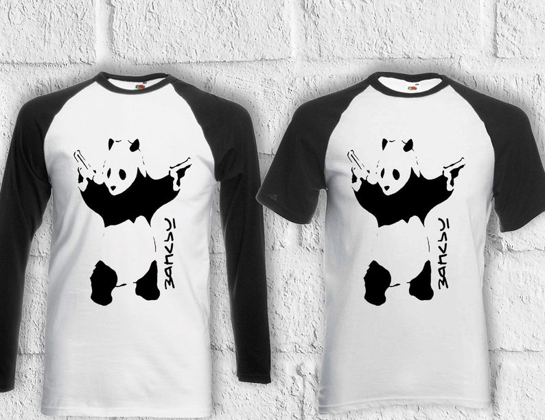 Banksy Panda Street Art Graffiti T Shirt Hoodie Sweatshirt Baseball ...