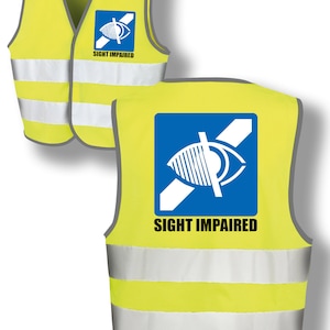 Sight Impaired Health Safe Kids Hi Vis Safety Reflective Event Safety Visibility Kids Jacket Coat Waistcoat K7