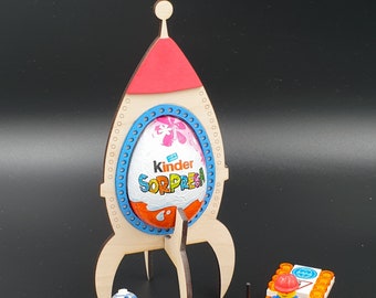 Easter Kinder egg carrier rocket
