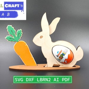 Easter Easter Bunny Kinder egg holder with landscape