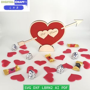 Valentine&#39;s Day Gift, Wonderful Gift for Him and Her. Downloadable in svg, dxf, ai, lbrn, pdf formats