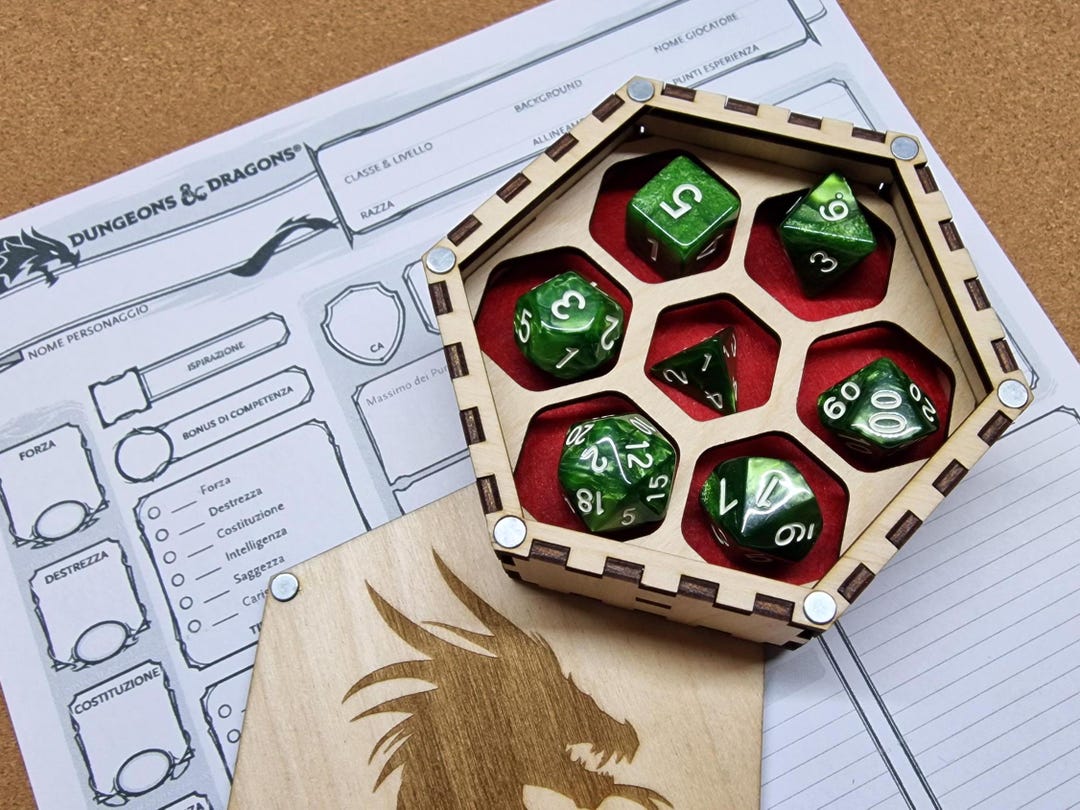 Dnd Mini Box Dungeons Box™ D&D Dice Box Hero Dice Vault Handmade Role Playing Game ...