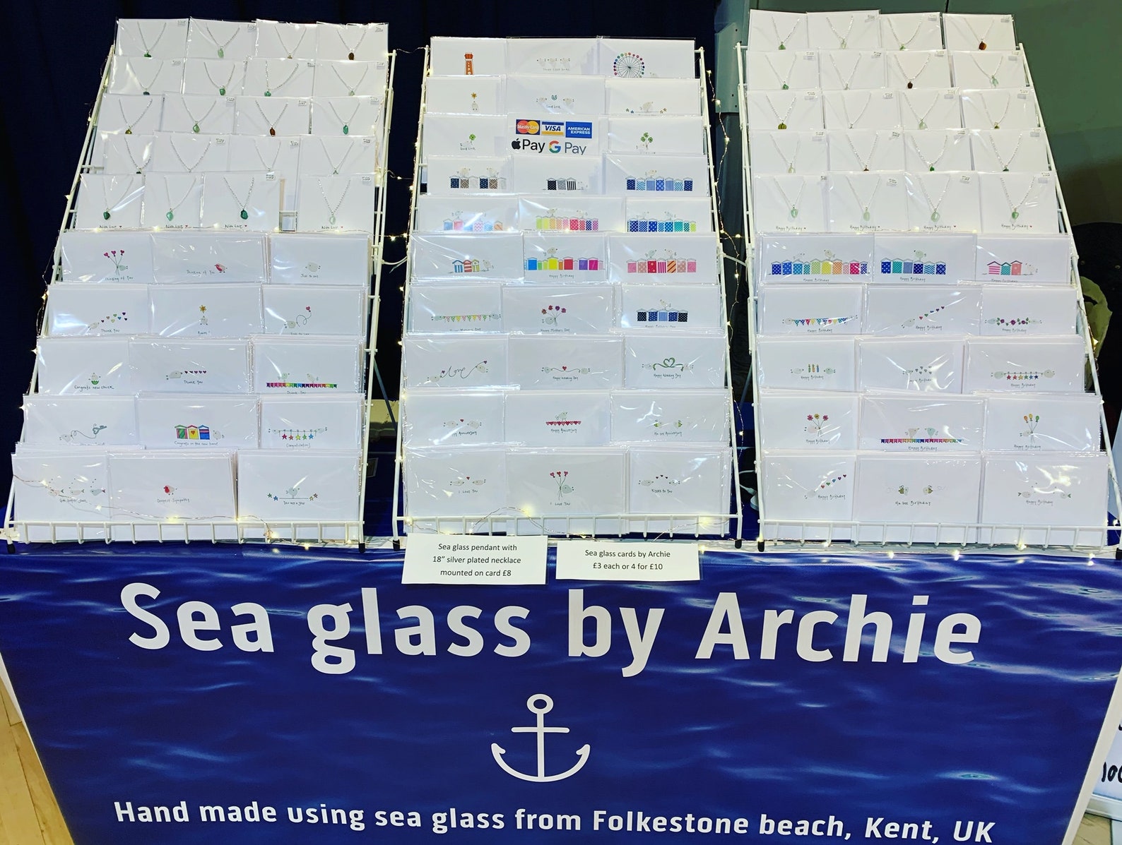 Sea Glass Good Luck One Shamrock Greeting Card Etsy UK