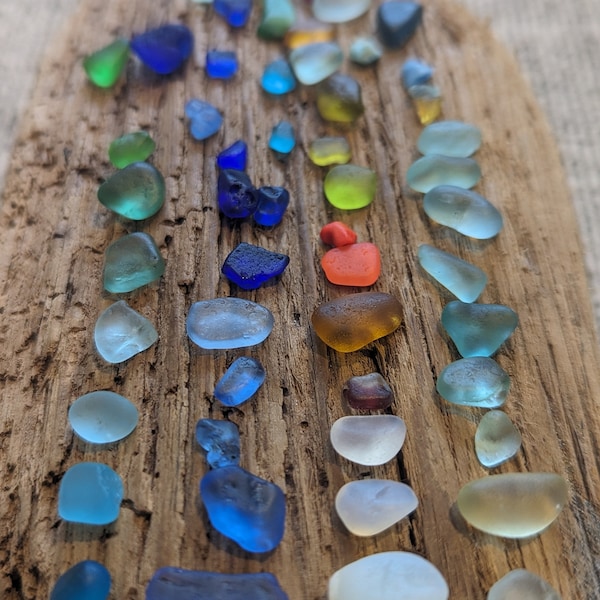 50 x pieces Rainbow Tinies Victorian sea glass from, UK beaches - Sea Glass by Archie - SETP5
