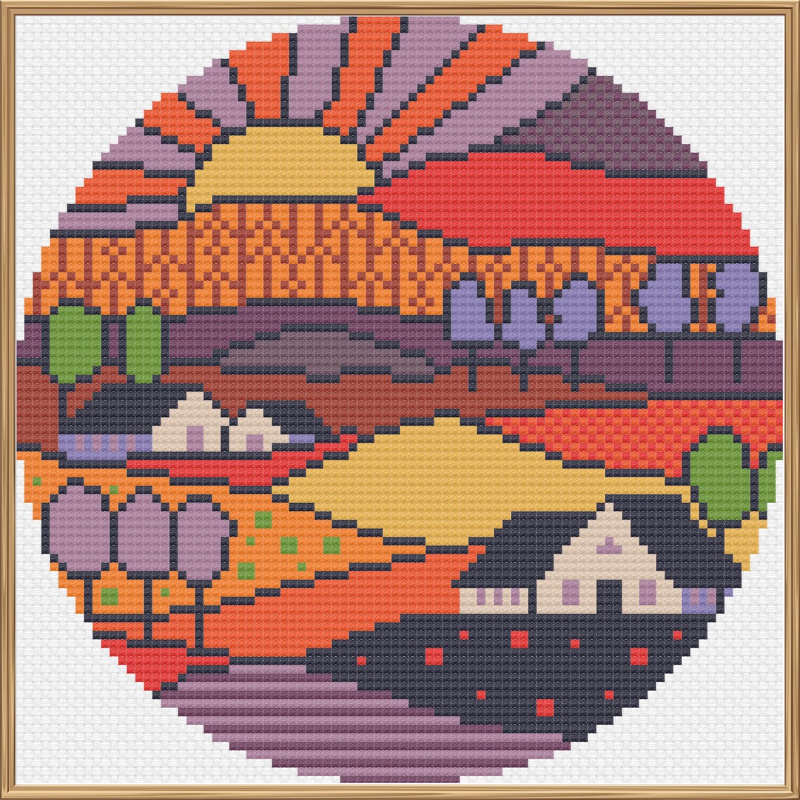 Country Fields Cross Stitch Pattern Easy Counted Cross - Etsy