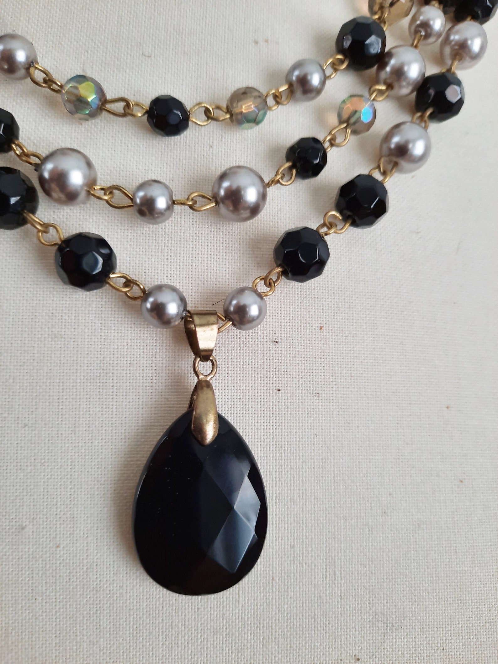 Quality vintage French costume jewellery necklace by Ldadpr Etsy