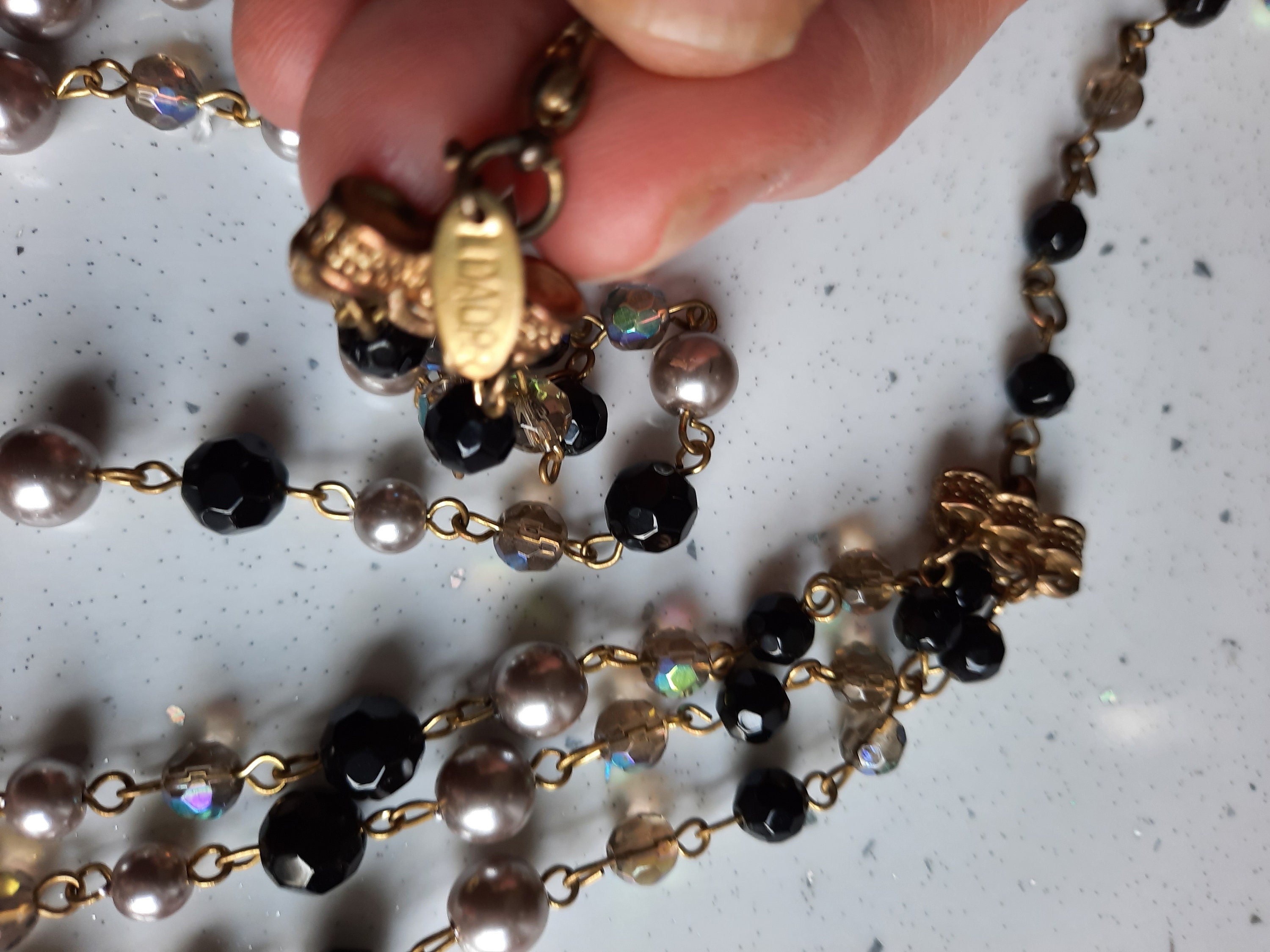 Quality vintage French costume jewellery necklace by Ldadpr Etsy