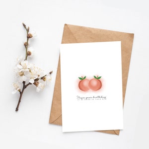 Birthday Bum card