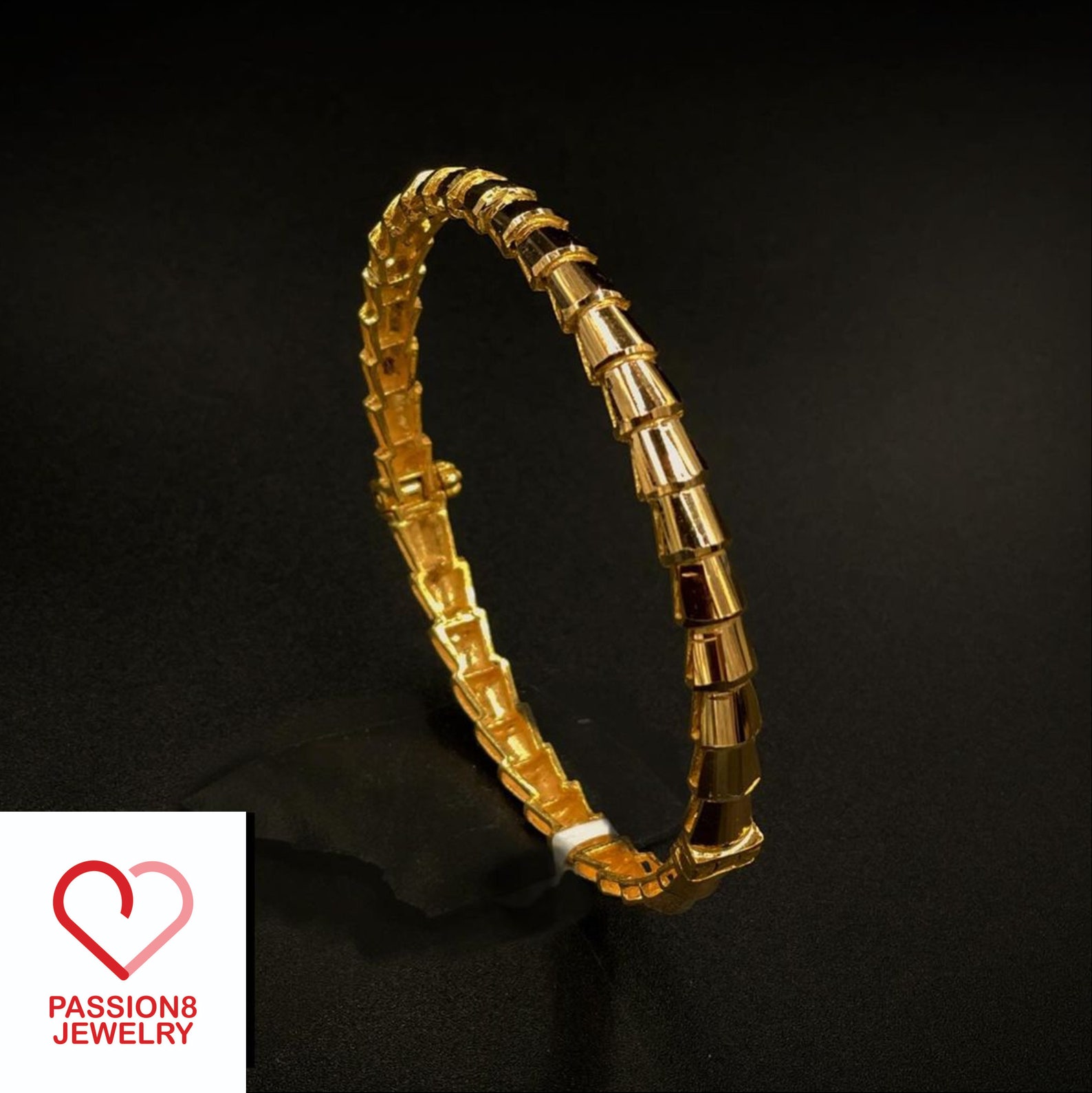 21K Real Solid GOLD Bangle Arabic Style Bangles Real Gold Etsy