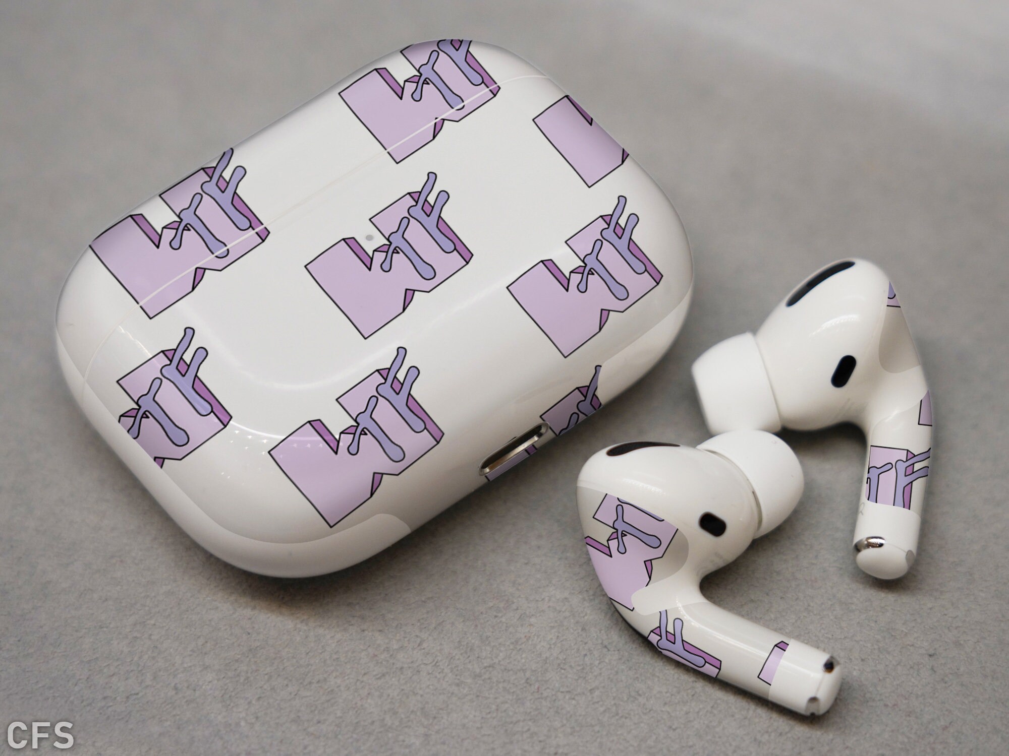 WTF Logo lustige Druck AirPods Haut Text Airpod 1 Haut MTV Etsy