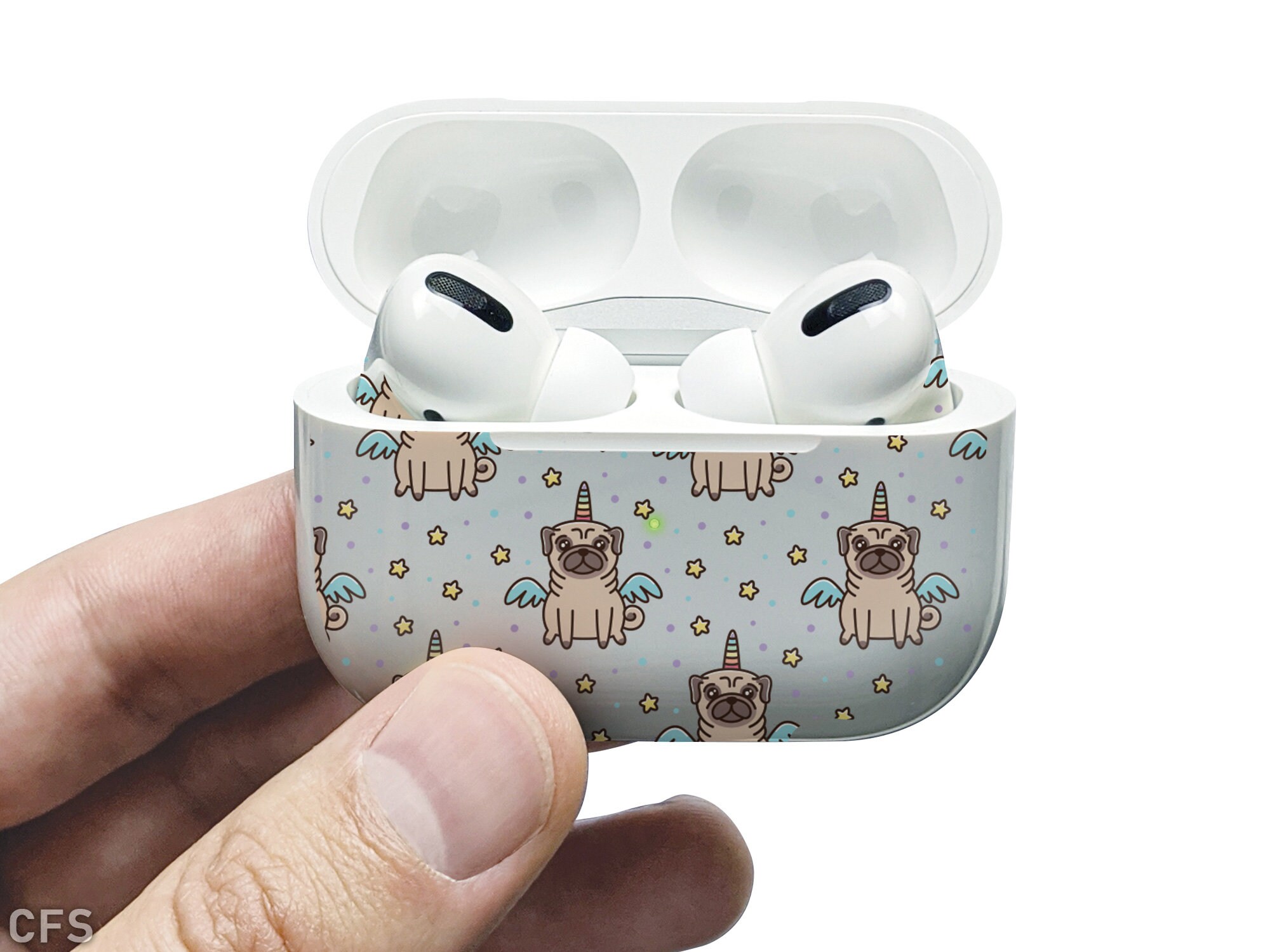 Cartoon Einhorn Hund Druck AirPods Haut Hund Frauen Geschenk Etsy
