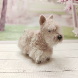Needle felted dog, miniature Scottish terrier