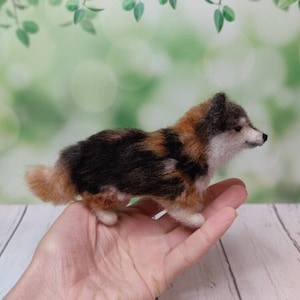 Needle felted dog, Sheltie, Shetland sheepdog