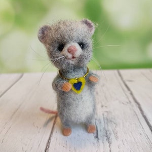 Nadelfilz Maus,Filztier,Miniatur Spielzeug