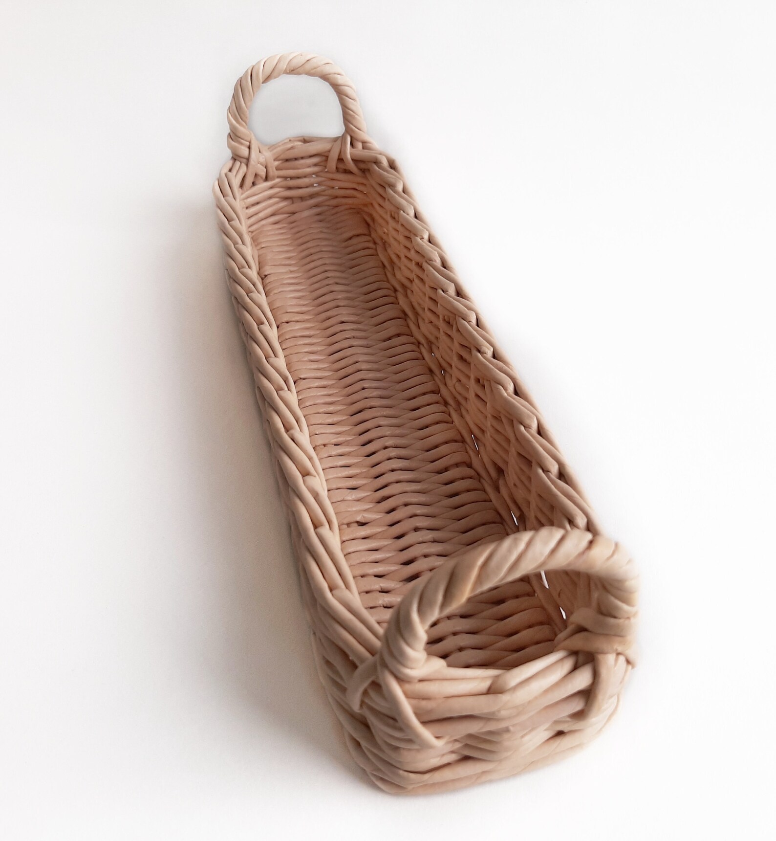 Small wicker basket with handle Storage wicker gift basket Etsy