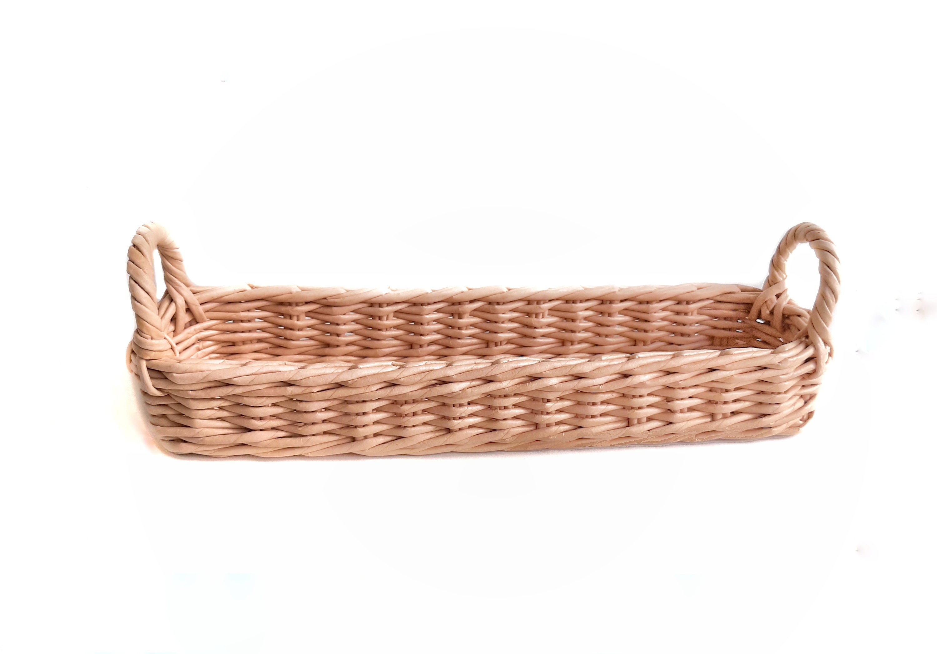 Small wicker basket with handle Storage wicker gift basket Etsy