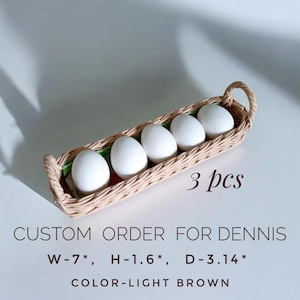 Wicker Small rectangular kitchen basket with handles. Brown storage box. Shelf organizer. Gift basket for her Wicker bin Custom order-Dennis