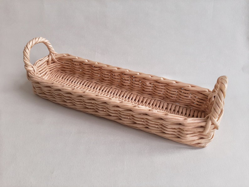 Rectangular Basket for Kitchen Small Wicker Basket With Etsy