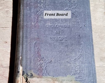 Cyclopedia of Europe: 1854 Geography History Reference Book Past and Present Condition