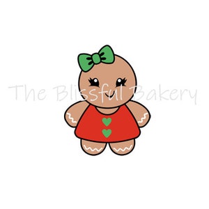 Chubby Gingerbread Girl Cookie Cutter