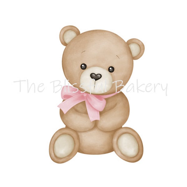 Teddy Bear with ribbon Cookie Cutter