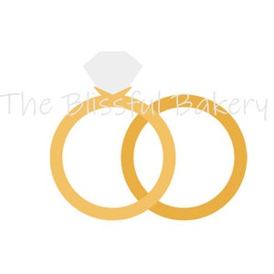 Puede incluir: Dos alianzas de oro entrelazadas con un anillo de diamantes en la parte superior.