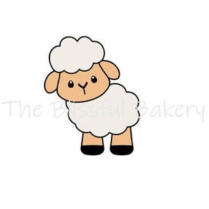Chunky Lamb Cookie Cutter