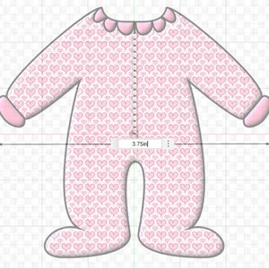 Baby Footed Pajamas Cookie Cutter