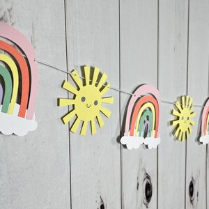 Rainbow Birthday Decoration - Rainbow Baby Shower - Girl Wall Decor - Rainbow Banner - Rainbow Nursery Decor - Rainbow Smash Cake