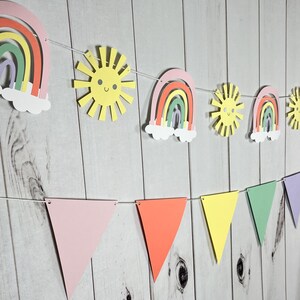 Rainbow Decorations - Rainbow Baby Shower - Girl Wall Decor - Rainbow Banner - Rainbow Nursery Decor - Rainbow Smash Cake - Girl Nursery