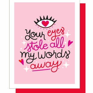Your Eyes Stole All My Words Away, cadeau voor haar, cadeau voor hem, jubileum, liefde en vriendschap, Valentijnsdag, geliefden, vriend, vriendin
