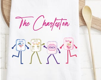 Mahjong Kitchen Towel: The Charleston