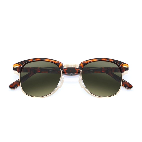 Half frame polarized clearance sunglasses