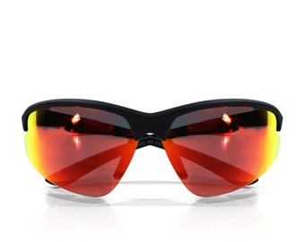 Performance Sports Shield Mirrored Lens Sunglasses