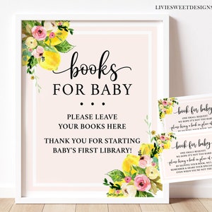 Mamas Main Squeeze Baby Shower Book invece di una carta stampabile • A Little Lemon is on the Way Baby Shower Book Baby • Download istantaneo LBP