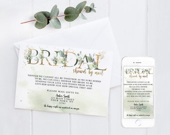 Change Of Plans Wedding Bridal Shower Digital Template, Instant Download