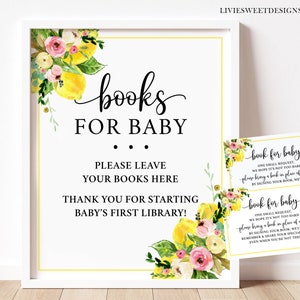 Mamas Main Squeeze Baby Shower Book invece di una carta stampabile • A Little Lemon is on the Way Baby Shower Book Baby • Download istantaneo LBW