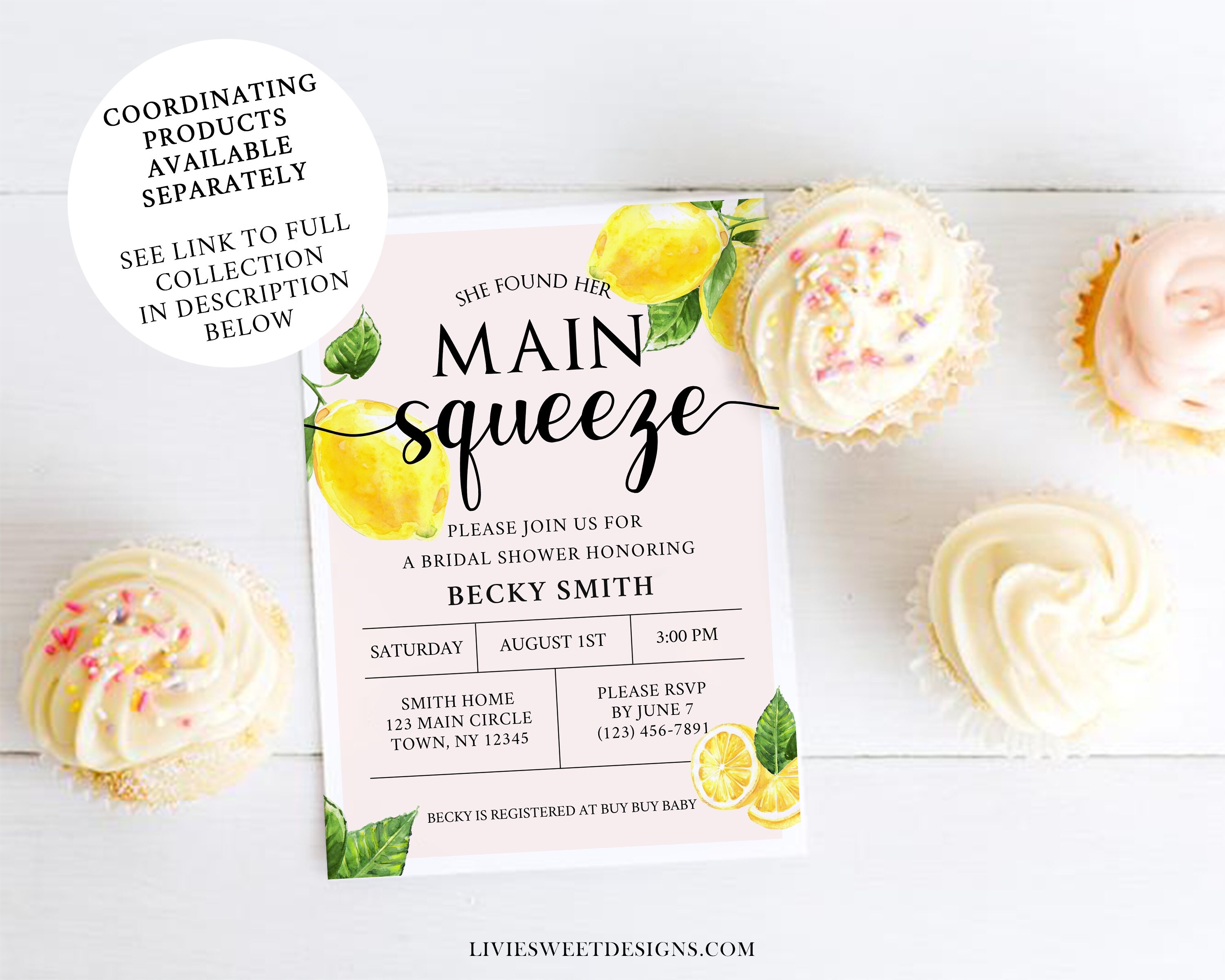 She Found Her Main Squeeze Game Bundle Lemon Bridal Shower Etsy Australia