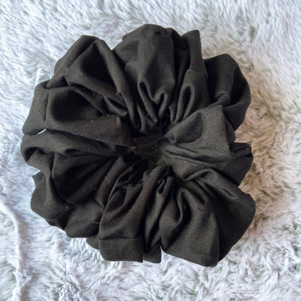 Bold Black Scrunchie